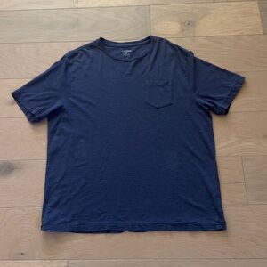 Vintage 1946 Mens blue short sleeve pocket t shirt tee Size XL